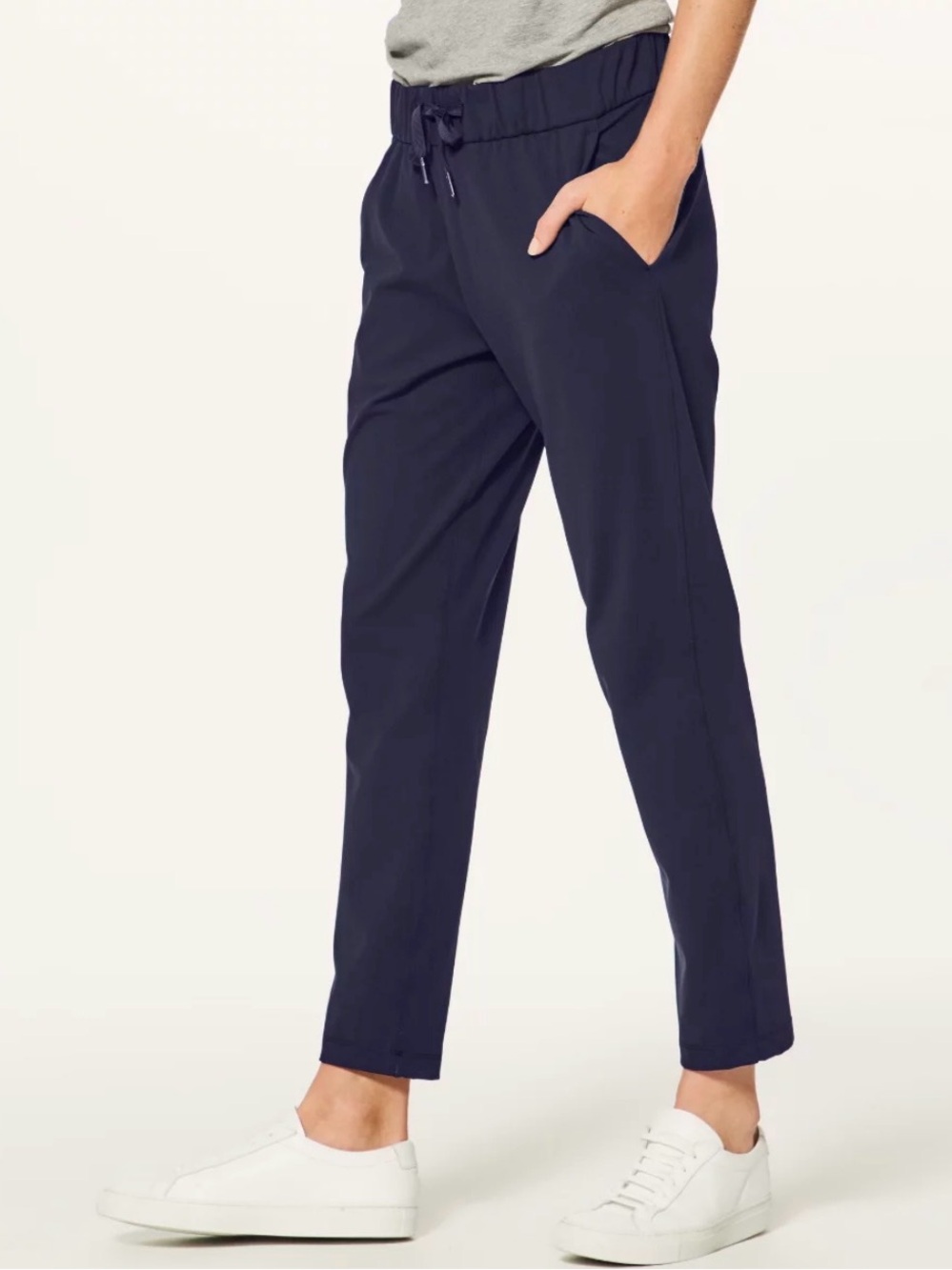 lululemon athletica Navy Ankle-Length Women's Drawstring Pants
